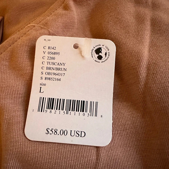 HOST PICK 🎉Free People Beach NWT Cora Mini Dress Tuscany sz L 18” P2P stretchy - Picture 4 of 7